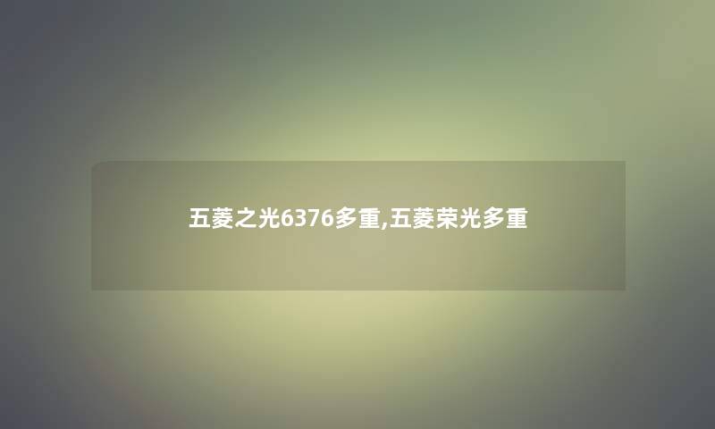 五菱之光6376多重,五菱荣光多重