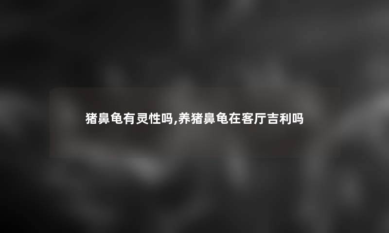 猪鼻龟有灵性吗,养猪鼻龟在客厅吉利吗 猪鼻龟有灵性吗,养猪鼻龟在客厅吉利吗