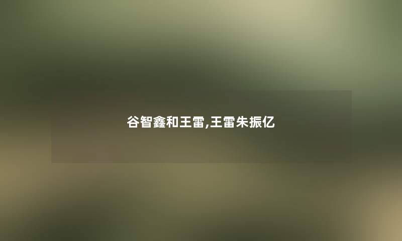 谷智鑫和王雷,王雷朱振亿