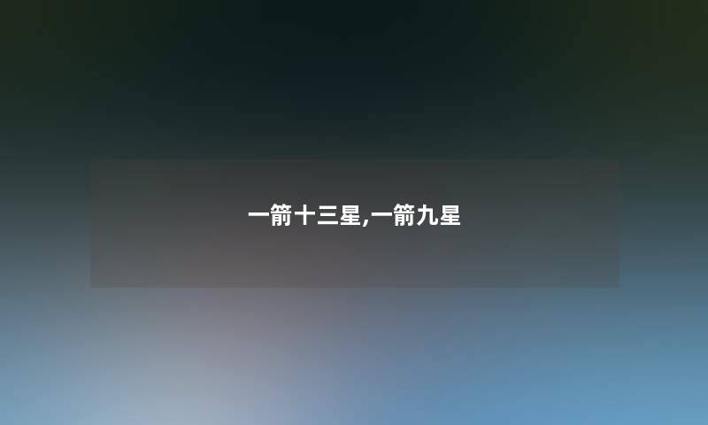 一箭十三星,一箭九星 一箭十三星,一箭九星